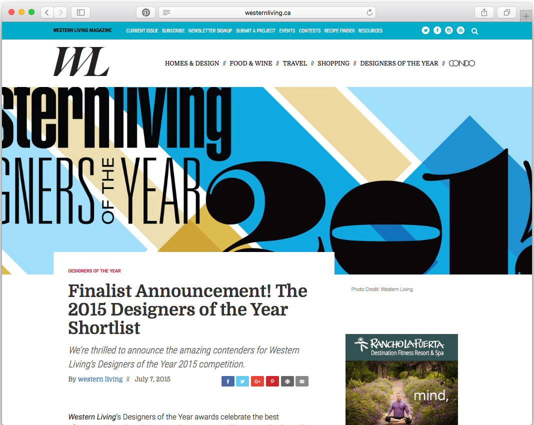 Finalist Announcement! The 2015 Designers of the Year Shortlist