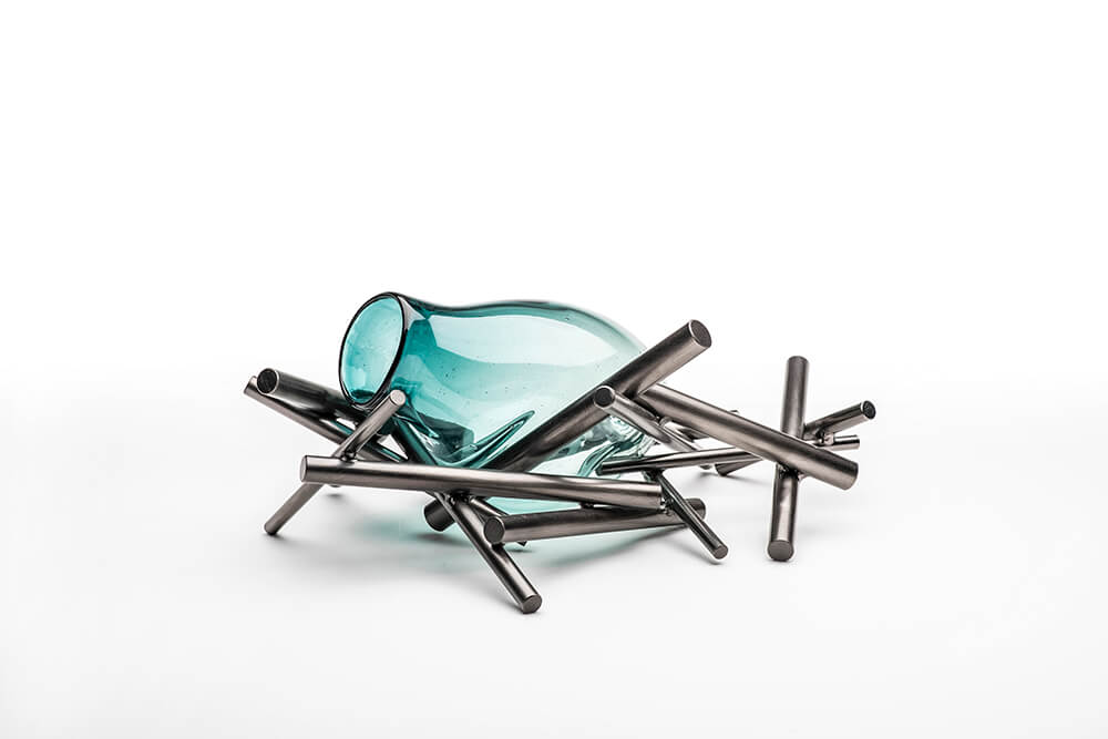 Glass and Steel Sculptures